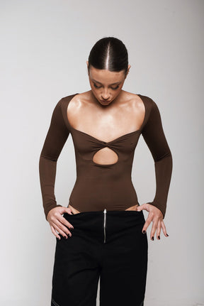 Body Marrom - Amanda